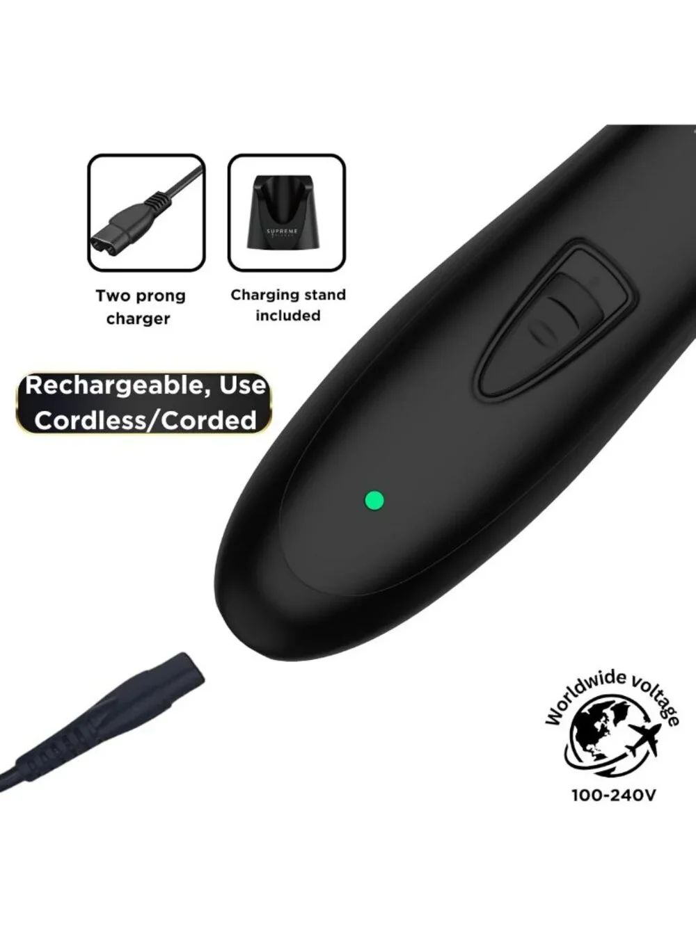 Cordless Beard & Hair Trimmer for Men - Precision T Shaper, Grooming Tool